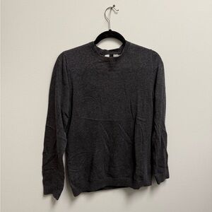 Topman Charcoal Crewneck Sweater